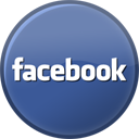 Facebook logo in circle